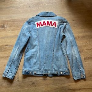 Ingrid and Isabel Mama Denim Jacket EUC